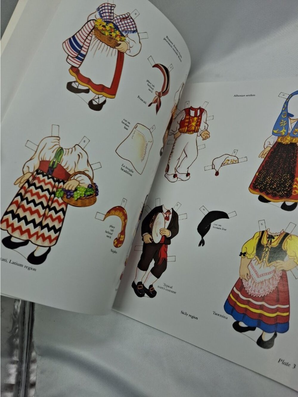 Vtg Italian Girl and Boy Paper Dolls Book 1993 Kathy Allert- Uncut - New - Picture 10 of 11